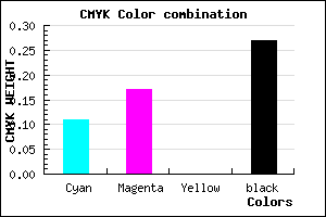 #A69BBB color CMYK mixer