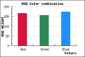 rgb background color #A69CAE mixer