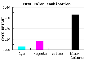 #A69DAB color CMYK mixer