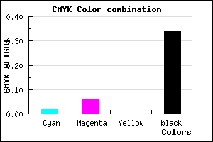 #A69FA9 color CMYK mixer