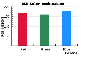 rgb background color #A69FB1 mixer