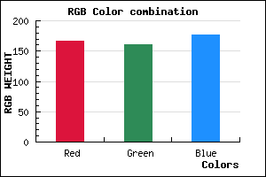 rgb background color #A6A0B0 mixer