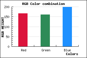 rgb background color #A6A0C6 mixer