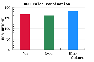 rgb background color #A6A1B5 mixer