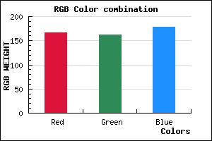 rgb background color #A6A2B2 mixer