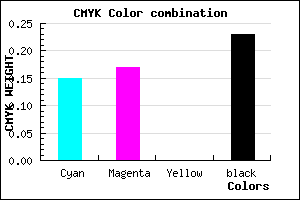 #A6A2C4 color CMYK mixer