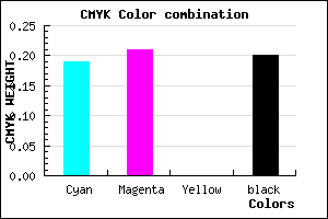 #A6A2CC color CMYK mixer