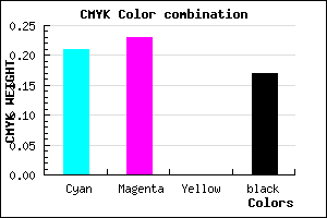 #A6A2D3 color CMYK mixer