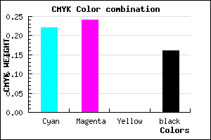 #A6A2D5 color CMYK mixer