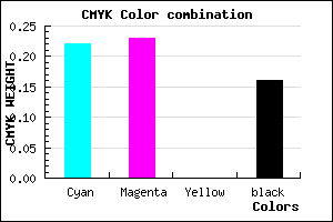 #A6A5D5 color CMYK mixer