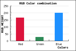rgb background color #A61BC9 mixer