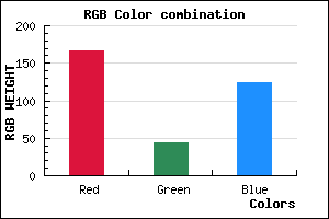 rgb background color #A62C7C mixer