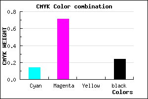 #A638C2 color CMYK mixer