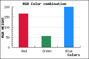 rgb background color #A638C8 mixer