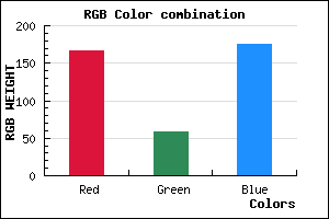 rgb background color #A63BAF mixer