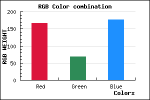 rgb background color #A645B1 mixer