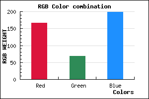 rgb background color #A645C7 mixer