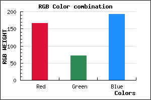 rgb background color #A647C1 mixer