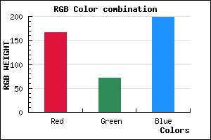 rgb background color #A647C7 mixer