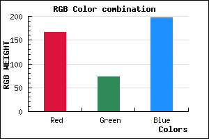 rgb background color #A649C5 mixer