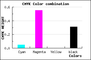 #A64EAF color CMYK mixer