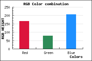 rgb background color #A64FCF mixer