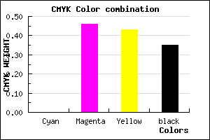 #A65A5E color CMYK mixer