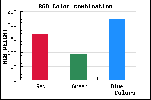 rgb background color #A65DDF mixer
