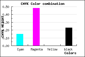 #A767C5 color CMYK mixer