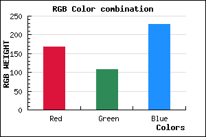 rgb background color #A76BE5 mixer