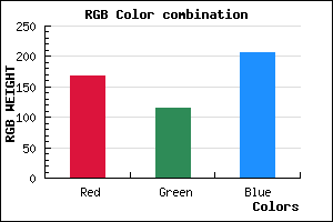 rgb background color #A773CF mixer