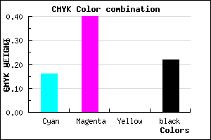 #A776C6 color CMYK mixer