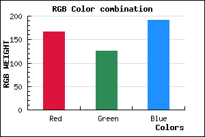 rgb background color #A77DBF mixer