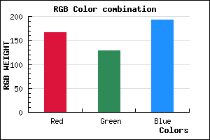 rgb background color #A781C1 mixer