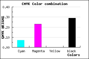 #A78AB4 color CMYK mixer