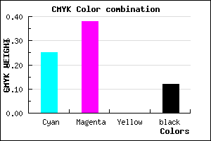 #A78CE0 color CMYK mixer