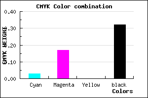 #A78FAD color CMYK mixer