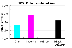 #A790C7 color CMYK mixer