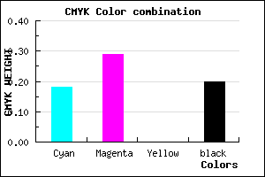 #A790CC color CMYK mixer