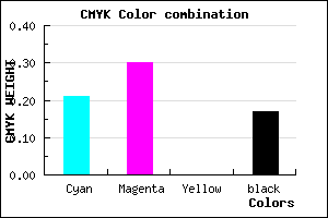 #A793D3 color CMYK mixer