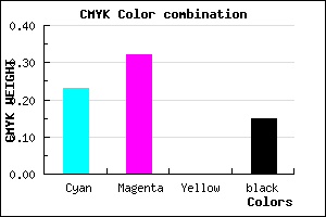 #A793D9 color CMYK mixer