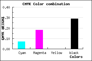 #A794B4 color CMYK mixer