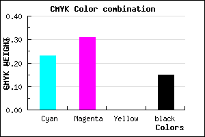 #A794D8 color CMYK mixer