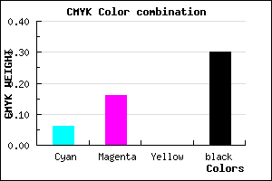 #A796B2 color CMYK mixer