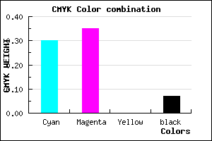 #A799ED color CMYK mixer