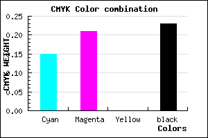 #A79BC5 color CMYK mixer