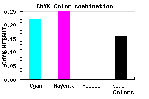 #A79FD5 color CMYK mixer