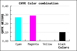 #A7A2E5 color CMYK mixer