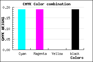 #A7A6CE color CMYK mixer