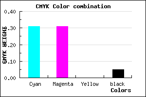 #A7A6F2 color CMYK mixer